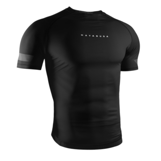 Hayabusa Apex Core Rashguard Heren Korte Mouw – Zwart