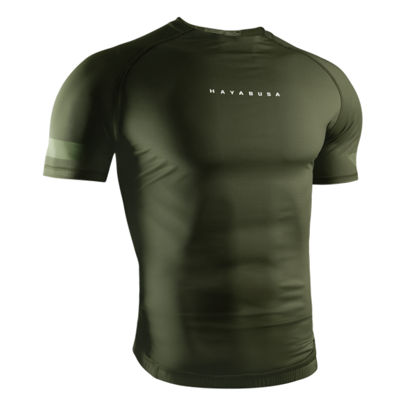 Hayabusa Apex Core Rashguard homme manches courtes – vert