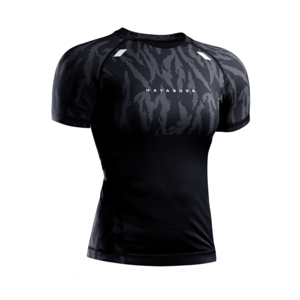 Hayabusa Apex Vantage Rashguard femme manches courtes – Carbon noir
