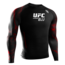 Hayabusa UFC BJJ Rashguard Heren Lange Mouw – Zwart/Rood