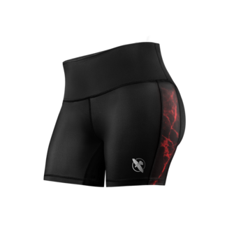 Hayabusa UFC BJJ Vale Tudo Short Dames – Zwart/Rood
