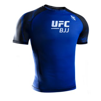 Hayabusa UFC BJJ Rashguard Heren Korte Mouw – Zwart/Blauw