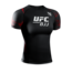 Hayabusa UFC BJJ Rashguard Dames Korte Mouw – Zwart/Rood
