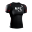 Hayabusa UFC BJJ Rashguard Dames Korte Mouw – Zwart/Rood