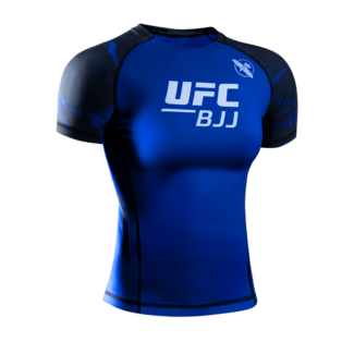 Hayabusa UFC BJJ Rashguard Dames Korte Mouw – Zwart/Blauw