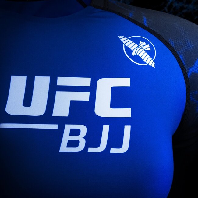 Hayabusa UFC BJJ Rashguard Dames Korte Mouw – Zwart/Blauw