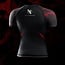Hayabusa UFC BJJ Rashguard Dames Korte Mouw – Zwart/Rood
