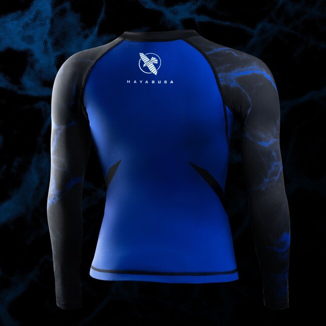 Hayabusa UFC BJJ Rashguard Dames Lange Mouw – Zwart/Blauw