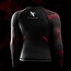 Hayabusa UFC BJJ Rashguard Dames Lange Mouw – Zwart/Rood