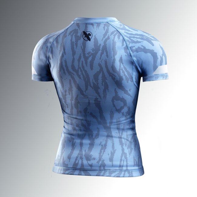 Hayabusa Apex Vantage Rashguard Dames Korte Mouw – Crystal Blue