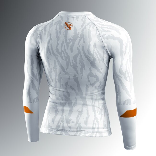 Hayabusa Apex Vantage Rashguard Dames Lange Mouw – Ash White