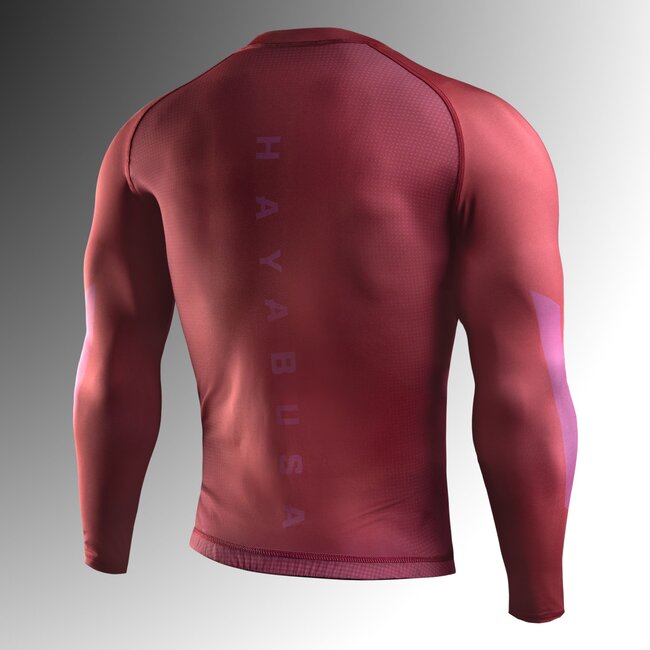 Hayabusa Apex Core Rashguard Heren Lange Mouw – Rood