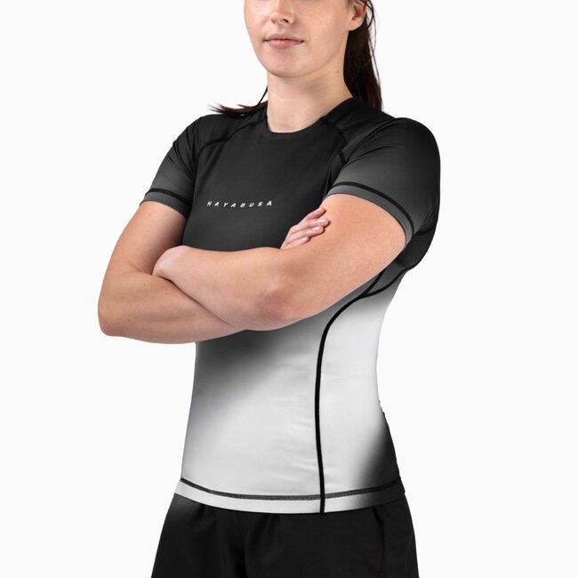 Hayabusa Apex Nova Rashguard Dames Korte Mouw – Cosmic Grey