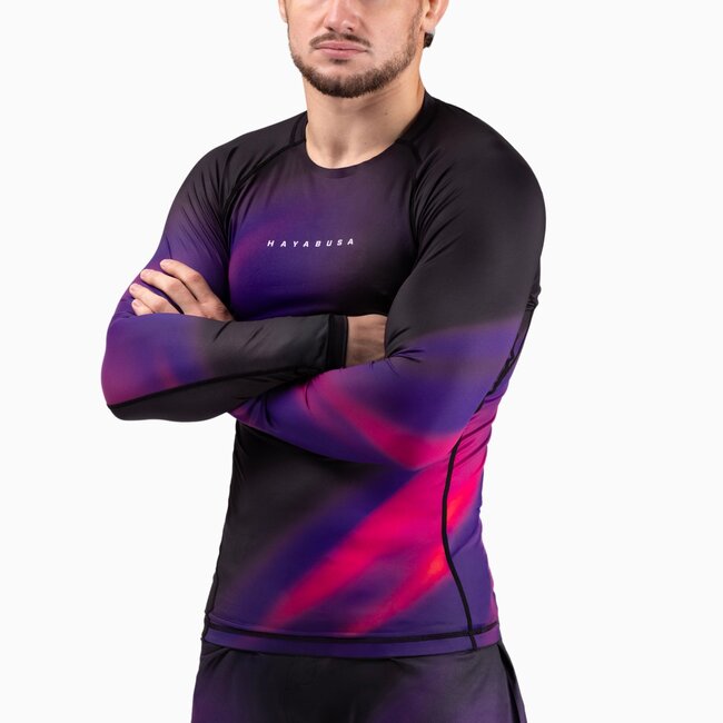 Hayabusa Apex Nova Rashguard Heren Lange Mouw – Ultraviolet Purple