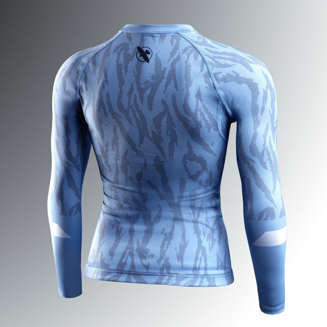 Hayabusa Apex Vantage Rashguard Dames Lange Mouw – Crystal Blue