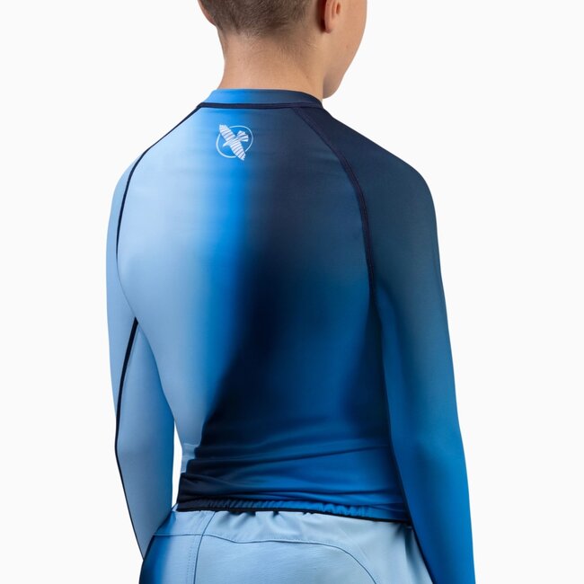 Hayabusa Apex Nova Rashguard Kids Lange Mouw – Tidal Blue