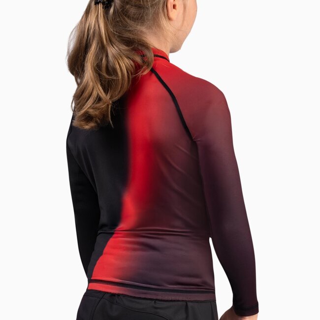 Hayabusa Apex Nova Rashguard Kids Lange Mouw – Eclipse Red