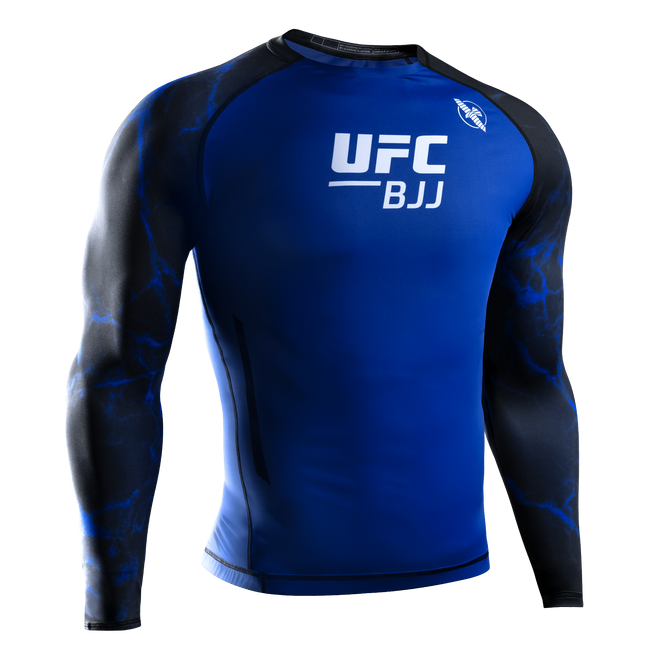 Hayabusa UFC BJJ Rashguard Heren Lange Mouw – Zwart/Blauw