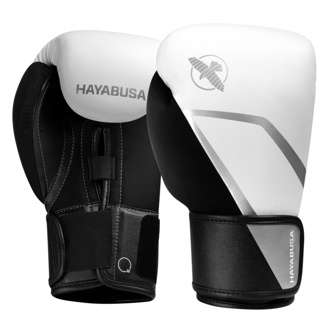 Hayabusa E1 Kids Bokshandschoenen – Wit/Zilver – Training & Sparring