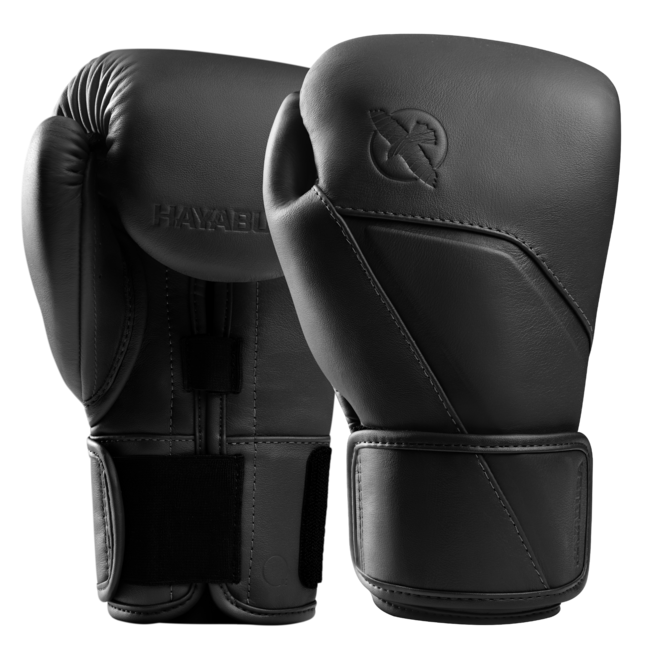 Hayabusa E1 Leather Bokshandschoenen – Onyx Black – Training & Sparring