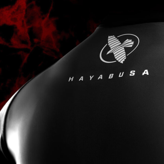 Hayabusa UFC BJJ Rashguard Heren Lange Mouw – Zwart/Rood