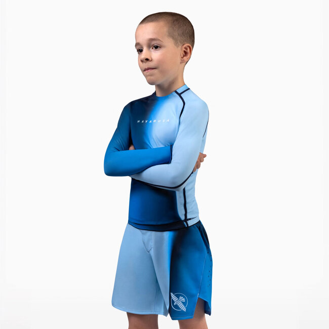 Hayabusa Apex Nova Grappling Short Jeugd – Tidal Blue