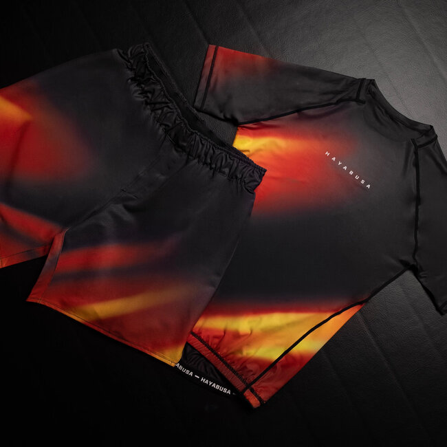 Hayabusa Apex Nova Rashguard Heren Korte Mouw – Sunburst Orange