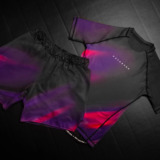 Hayabusa Apex Nova Rashguard Heren Korte Mouw – Ultraviolet Purple