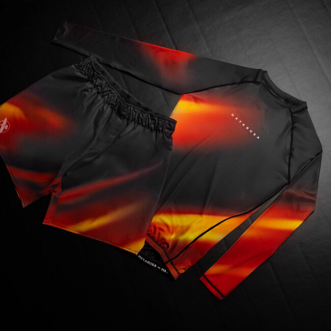 Hayabusa Apex Nova Rashguard Heren Lange Mouw – Sunburst Orange