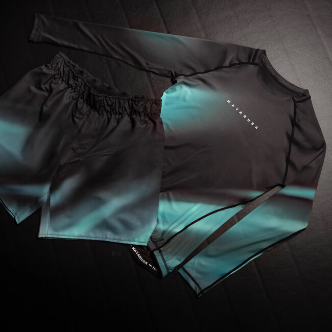 Hayabusa Apex Nova Rashguard Heren Lange Mouw – Aurora Teal