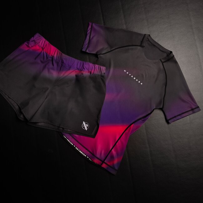 Hayabusa Apex Nova Rashguard Dames Korte Mouw – Ultraviolet Purple