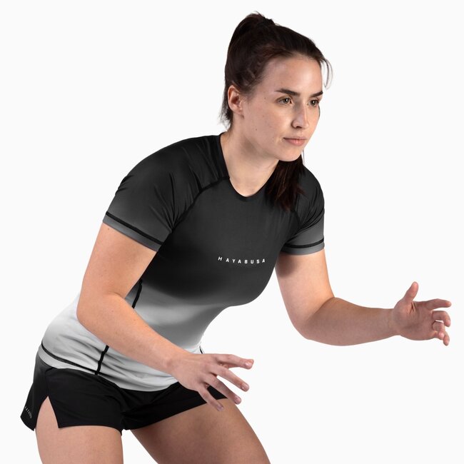 Hayabusa Apex Nova Rashguard Dames Korte Mouw – Cosmic Grey