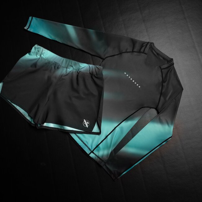 Hayabusa Apex Nova Rashguard Dames Lange Mouw – Aurora Teal