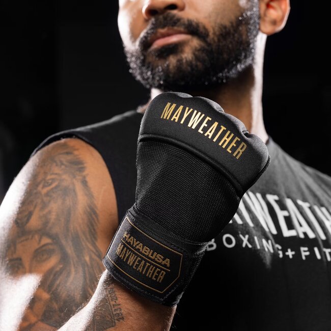 Hayabusa Mayweather Deluxe Quick Wraps – Zwart/Goud