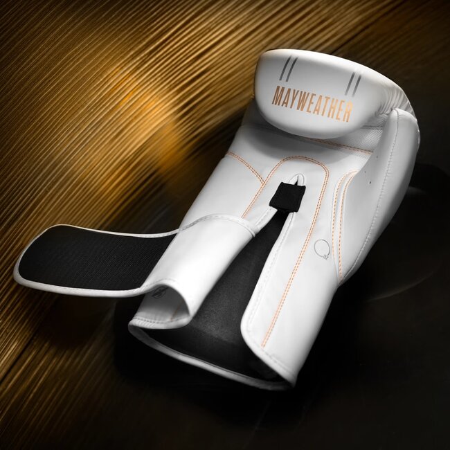 Hayabusa Mayweather Contender Bokshandschoenen – Wit/Goud