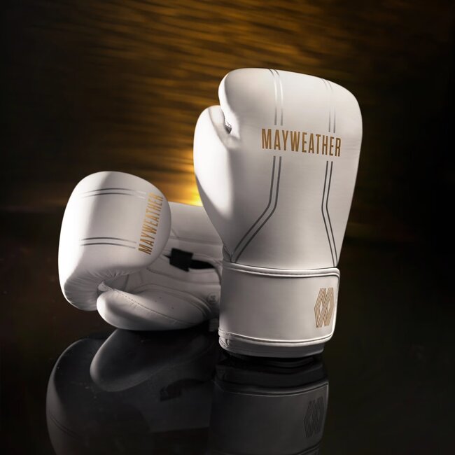 Hayabusa Mayweather Contender Bokshandschoenen – Wit/Goud