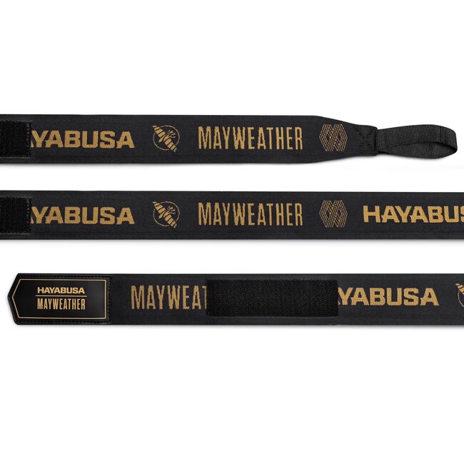 Hayabusa Mayweather Deluxe Bandages 180 inch – Zwart/Goud