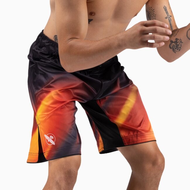 Hayabusa Apex Nova Full-Length Fightshort Heren – Sunburst Orange