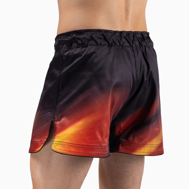 Hayabusa Apex Nova Fightshort Heren Mid-Thigh – Sunburst Orange