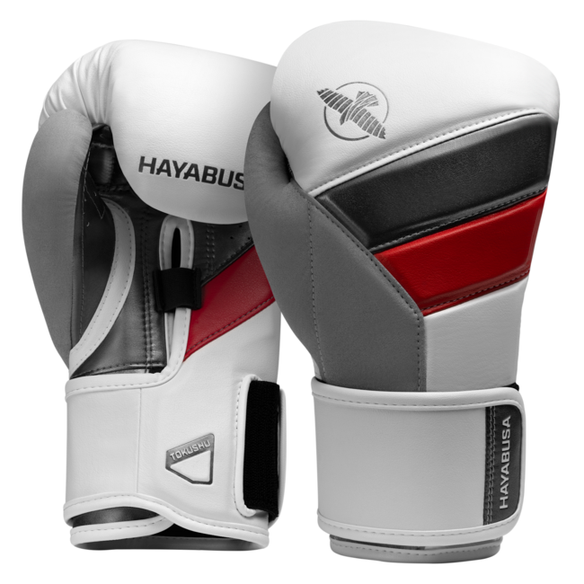 Hayabusa T3 Special Edition Bokshandschoenen – Wit/Rood – Voor Boksen, Kickboksen & MMA