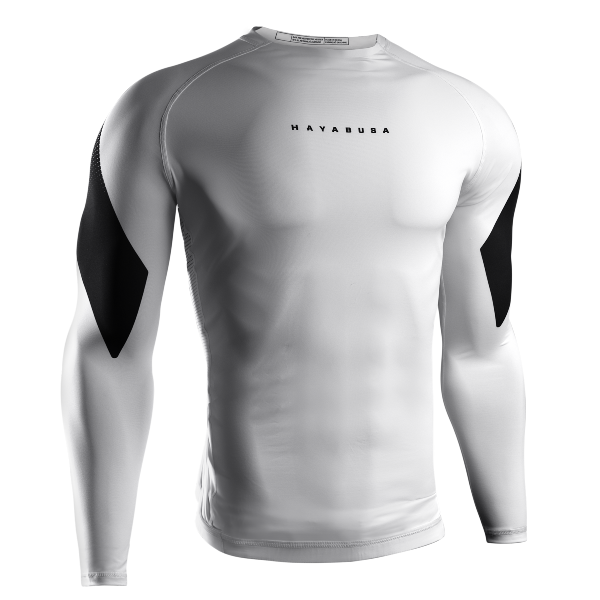 Hayabusa Pro Ranked Rashguard homme manches longues – blanc