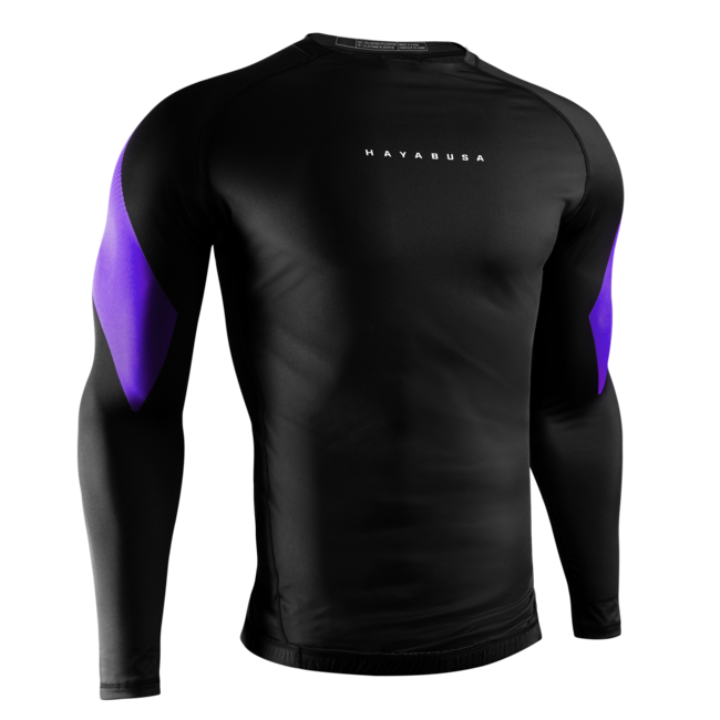 Hayabusa Pro Ranked Rashguard Heren Lange Mouw – Paars