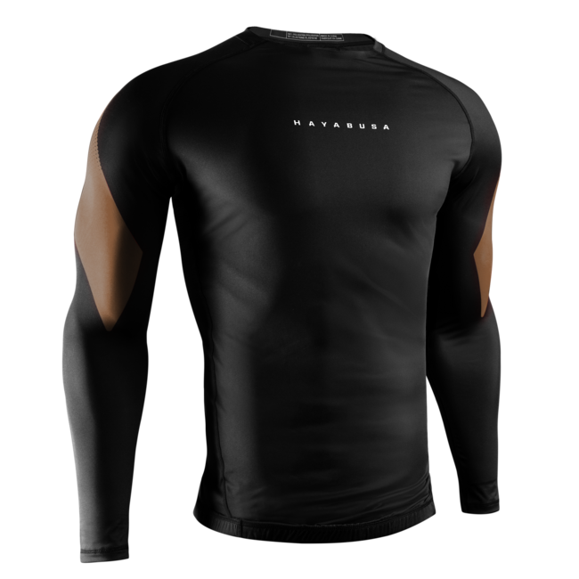 Hayabusa Pro Ranked Rashguard Heren Lange Mouw – Bruin