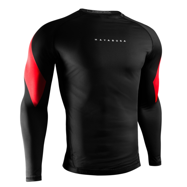 Hayabusa Pro Ranked Rashguard Heren Lange Mouw – Zwart