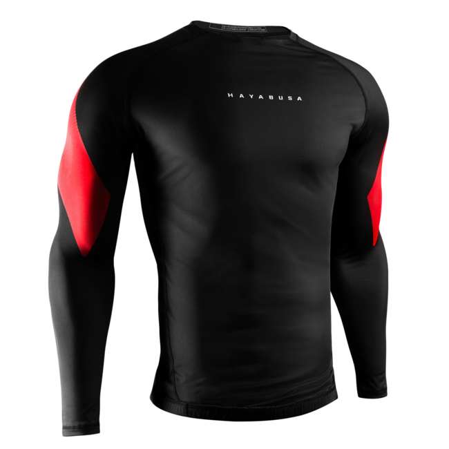 Hayabusa Pro Ranked Rashguard Heren Lange Mouw – Zwart