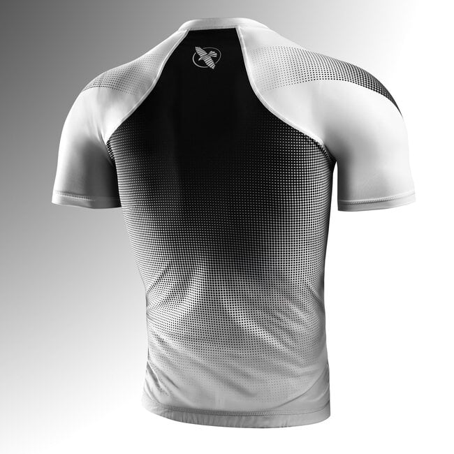 Hayabusa Pro Ranked Rashguard Heren Korte Mouw – Wit