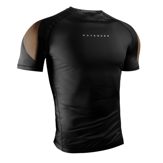 Hayabusa Pro Ranked Rashguard Heren Korte Mouw – Bruin