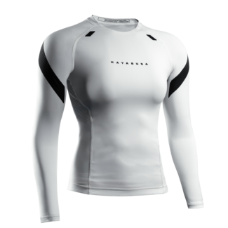 Hayabusa Pro Ranked Rashguard Dames Lange Mouw – Wit