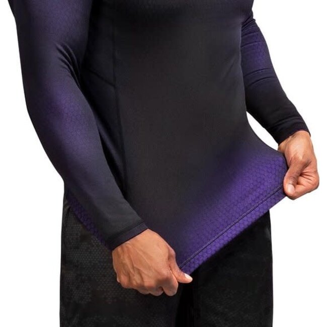Hayabusa Fusion Rashguard Lange Mouw – Zwart/Paars