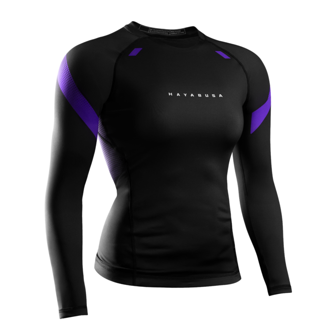 Hayabusa Pro Ranked Rashguard Dames Lange Mouw – Paars